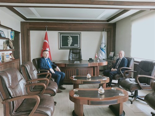 Rize İl Emniyet Müdürü Murat Türesin, Genel Sekreterimiz Ümit Hüseyin Sarı'yı ziyaret etti